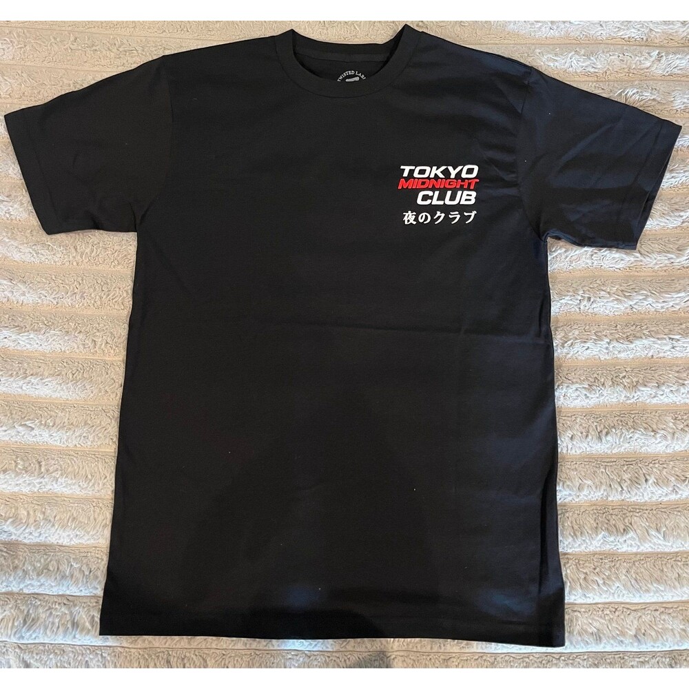 Twisted Label Tokyo Midnight Club JDM Graphic T-Shirt Men’s Medium Black NWOT